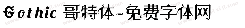 Gothic 哥特体字体转换